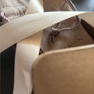 David Yurman Brown Box with Logo Pouch and Ribbon